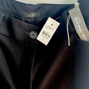 NWT Loft Curvy High Waist Trouser in Black